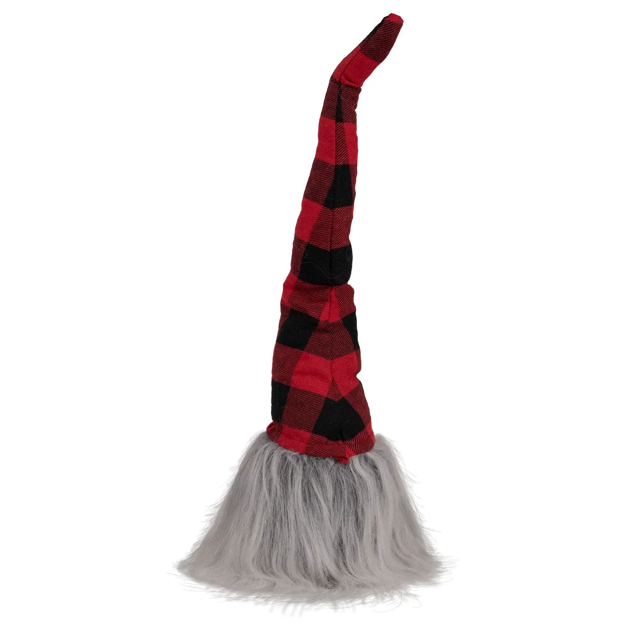 16" Red and Black Buffalo Plaid Gnome Christmas Figure