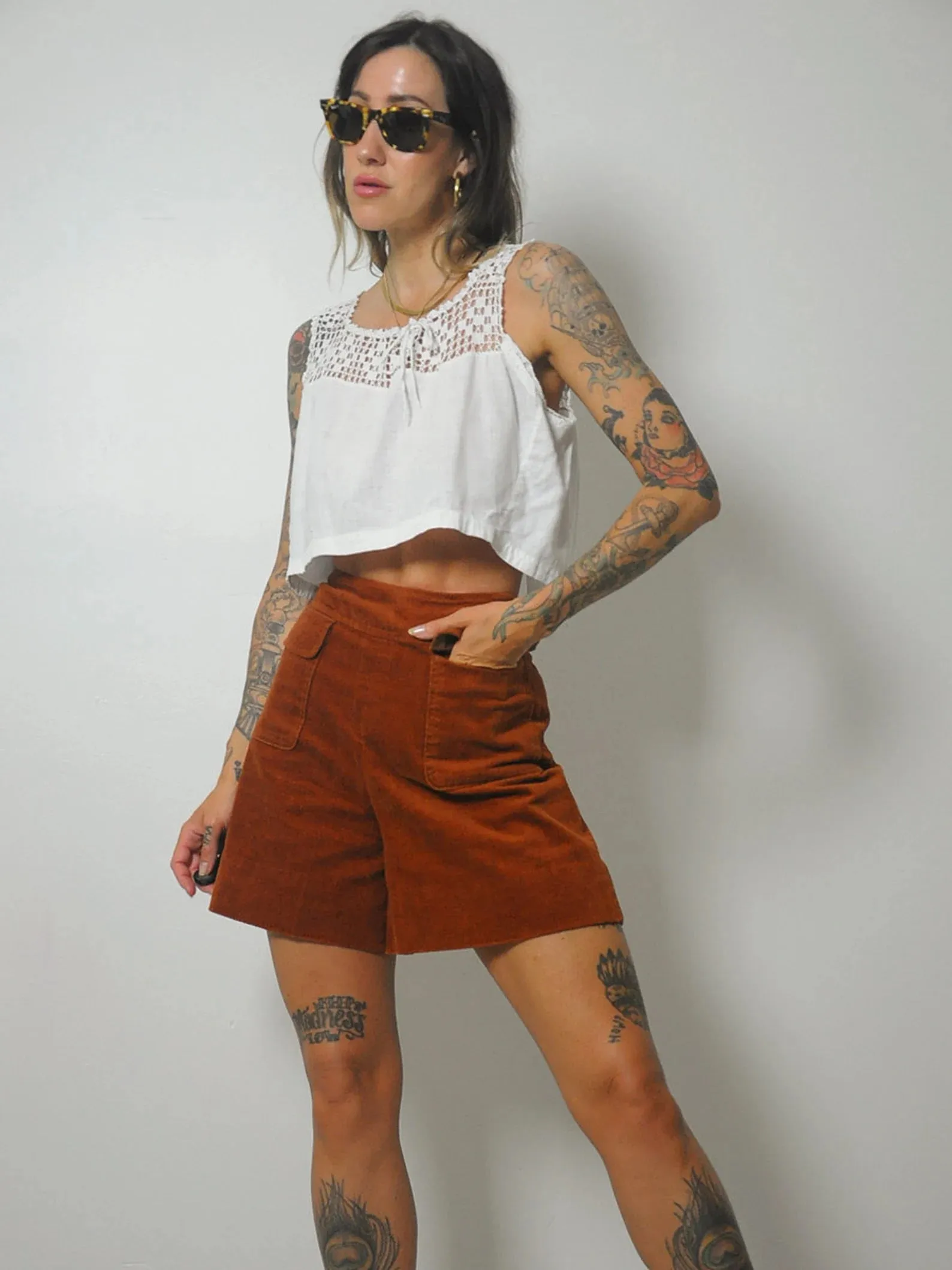 1960's Cinnamon Corduroy Shorts