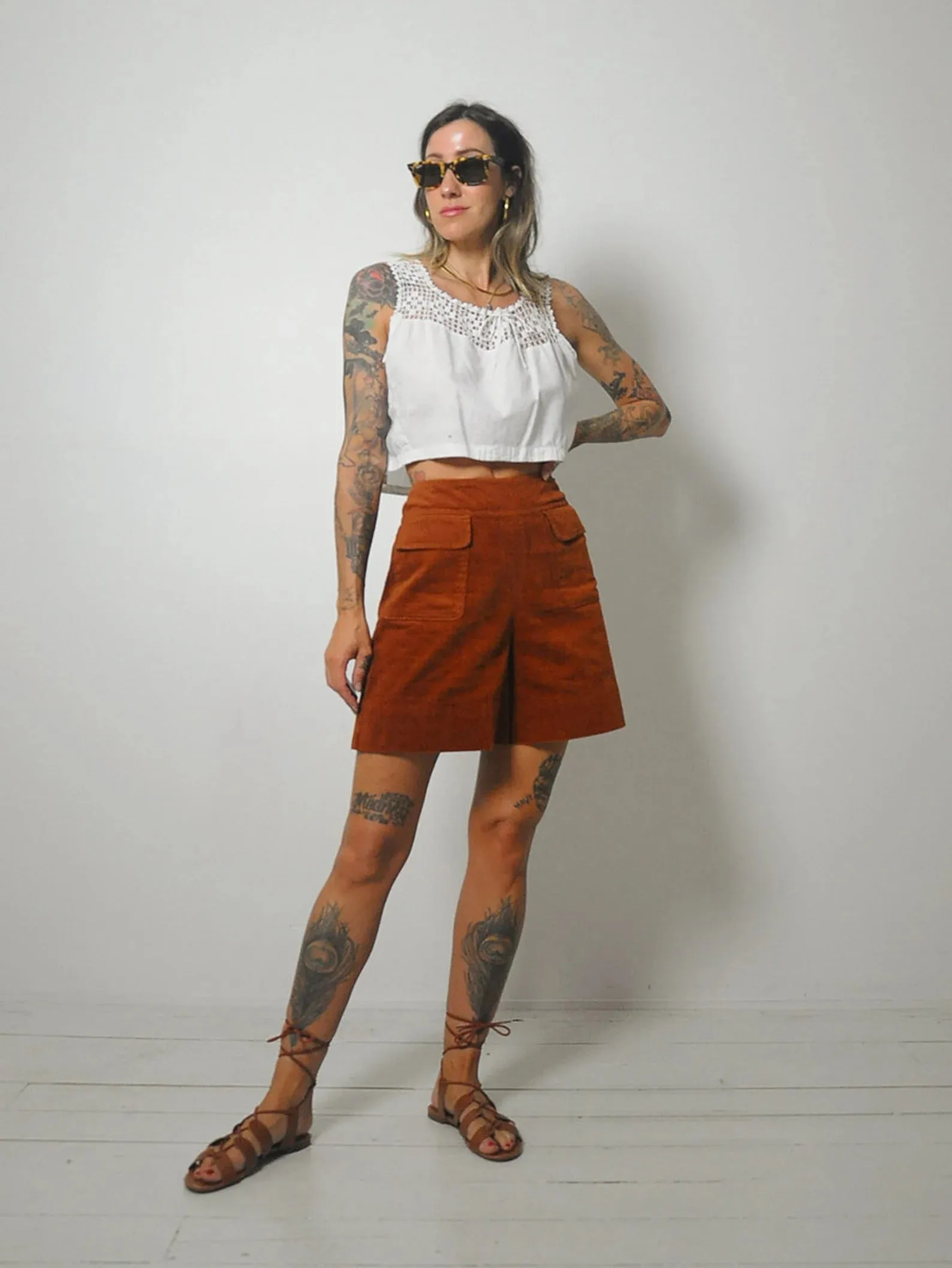 1960's Cinnamon Corduroy Shorts