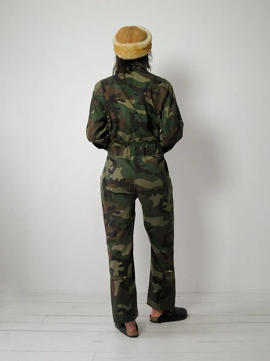 1980's Military Camouflage Coveralls