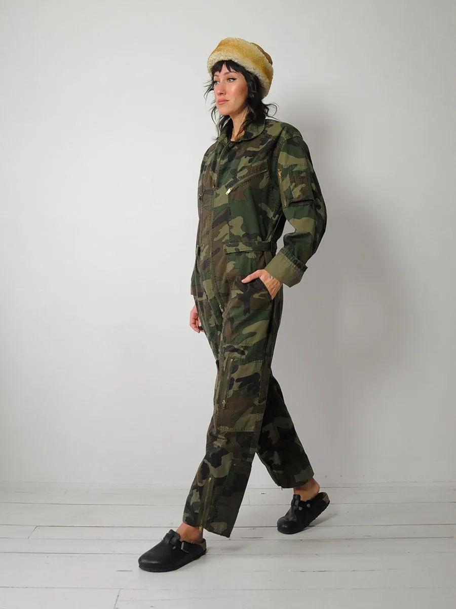 1980's Military Camouflage Coveralls