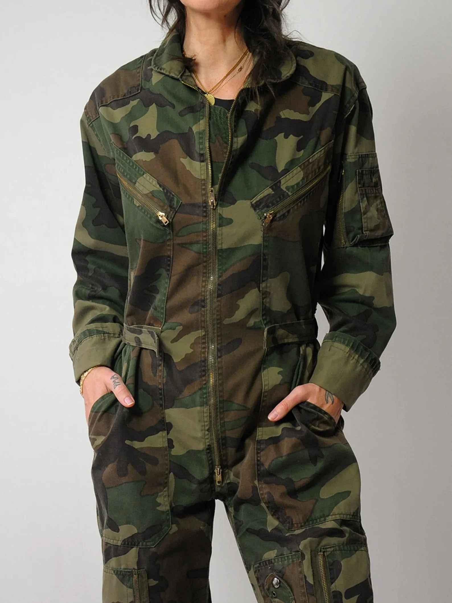 1980's Military Camouflage Coveralls