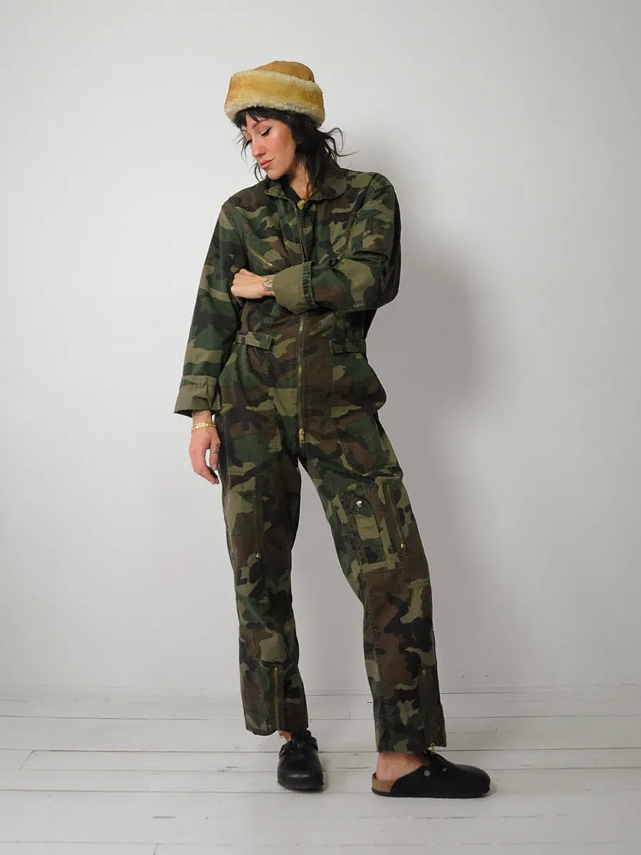 1980's Military Camouflage Coveralls