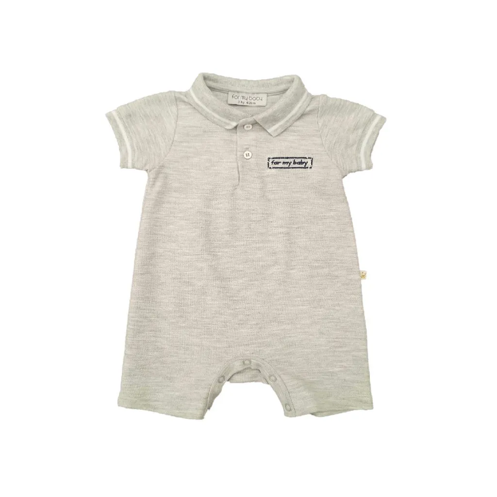 204189 - Kirmizi School Polo Yakali Baby Clothes