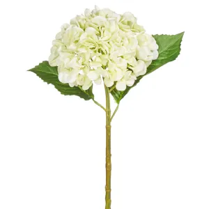 20" REAL TOUCH LIGHT GREEN HYDRANGEA STEM