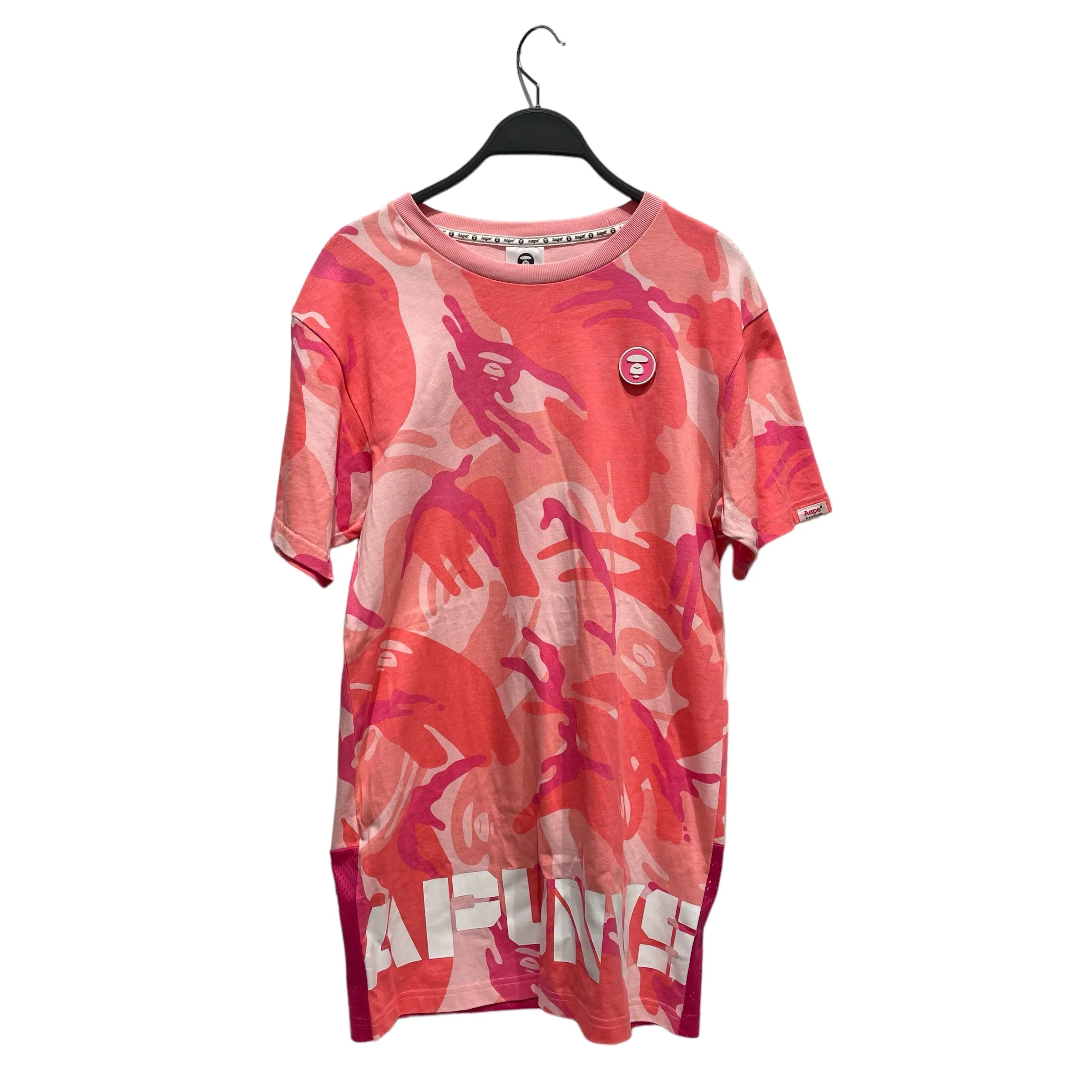 AAPE BY A BATHING APE/T-Shirt/XXS/Camouflage/Cotton/PNK/pink camo long tee