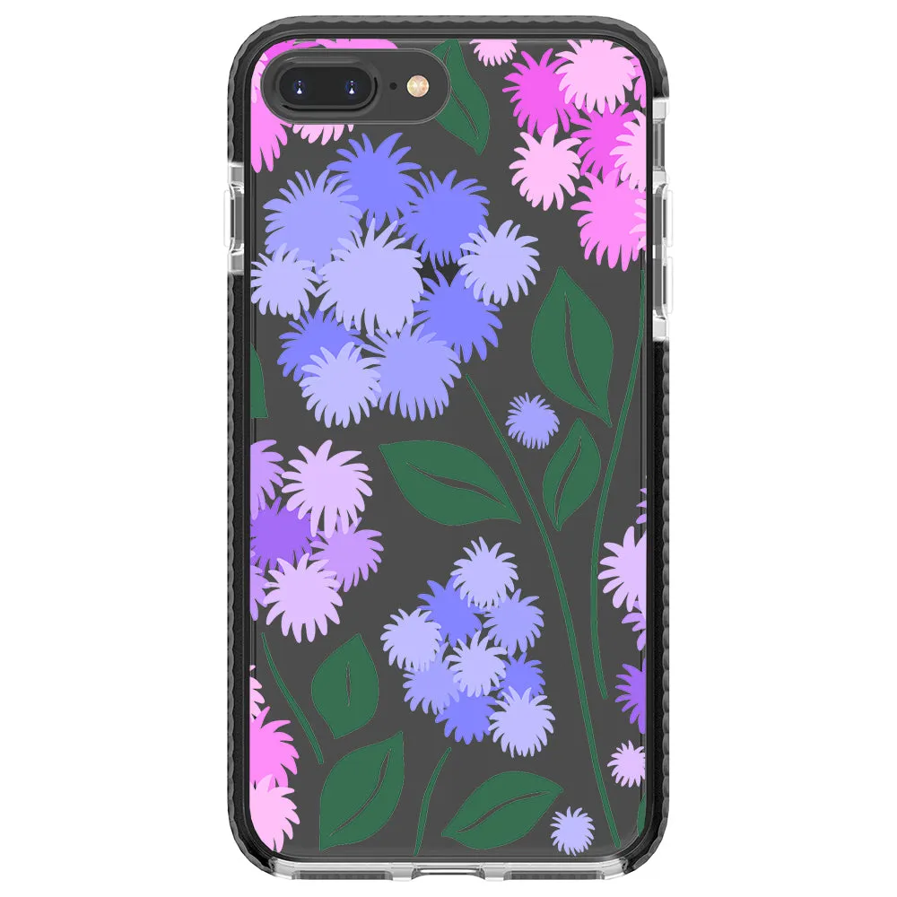 Ageratum Floral Impact iPhone Case