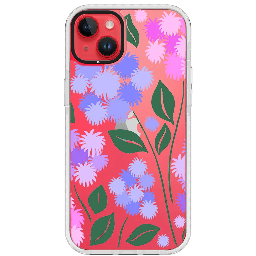 Ageratum Floral Impact iPhone Case