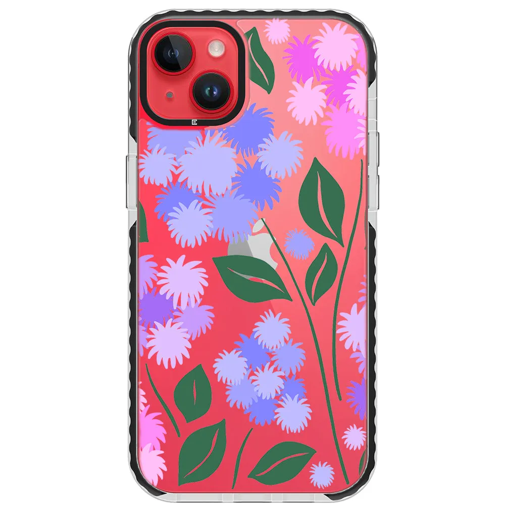 Ageratum Floral Impact iPhone Case