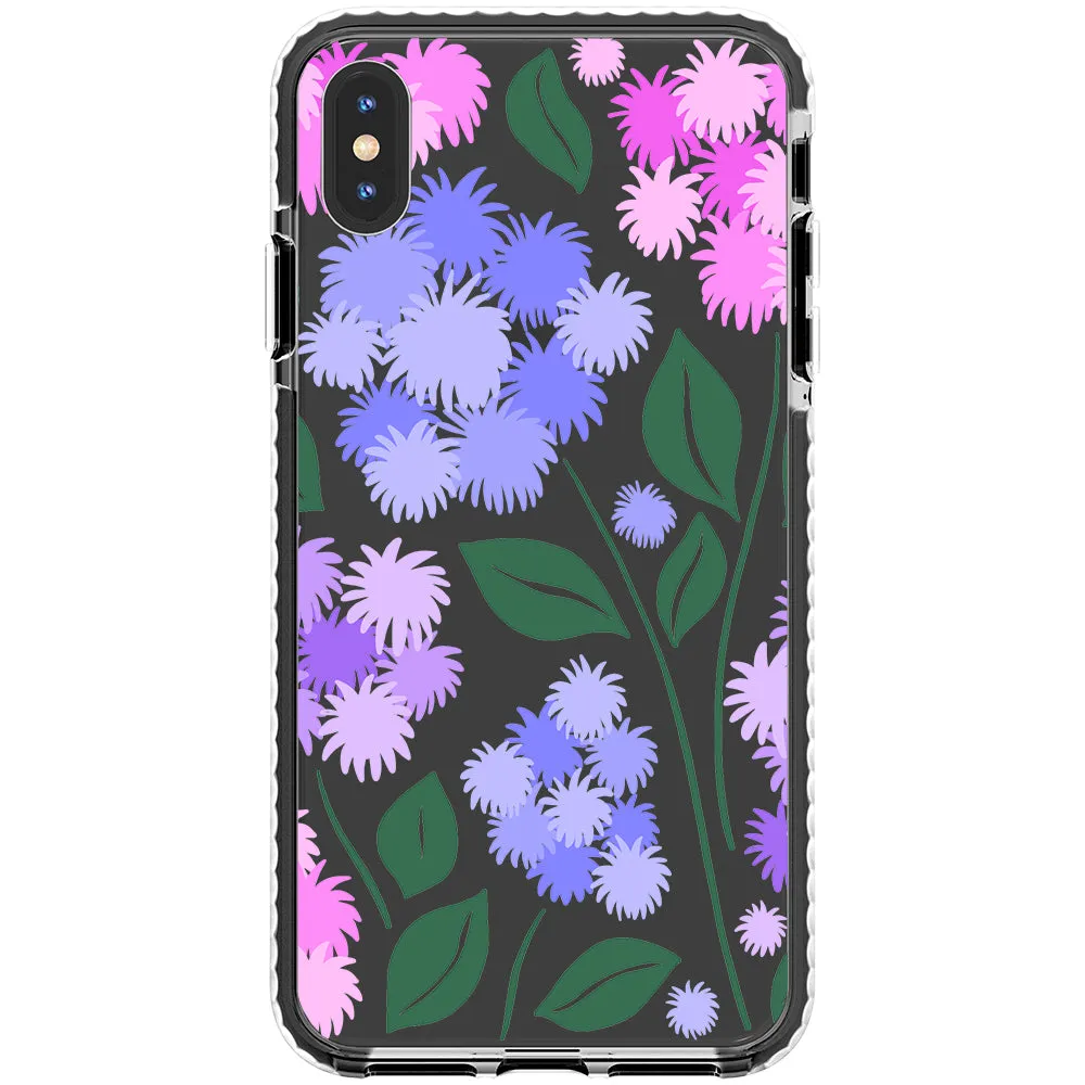 Ageratum Floral Impact iPhone Case