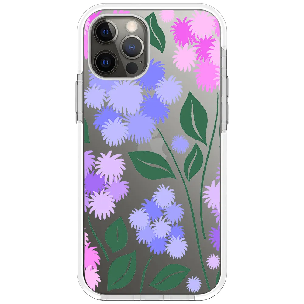 Ageratum Floral Impact iPhone Case