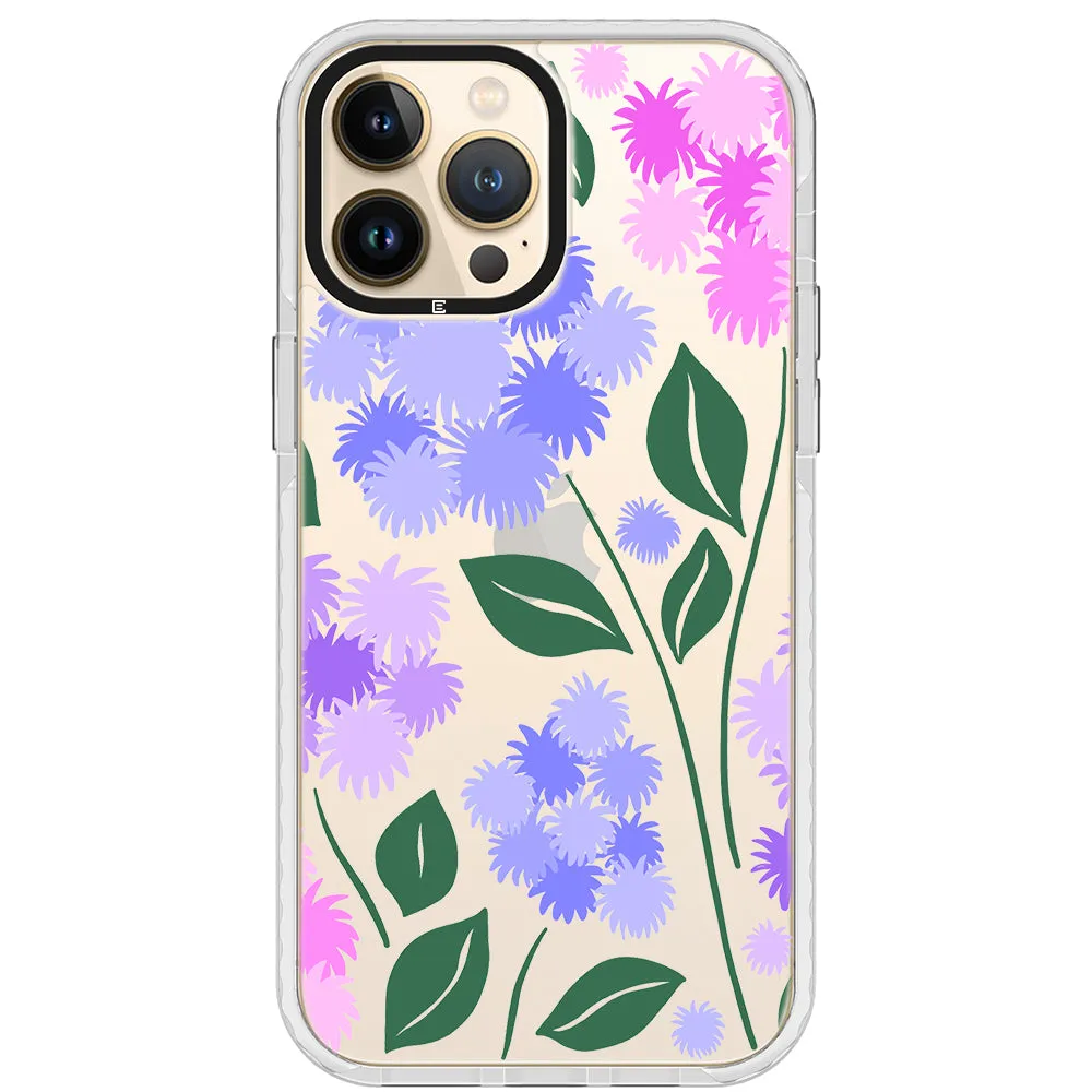 Ageratum Floral Impact iPhone Case