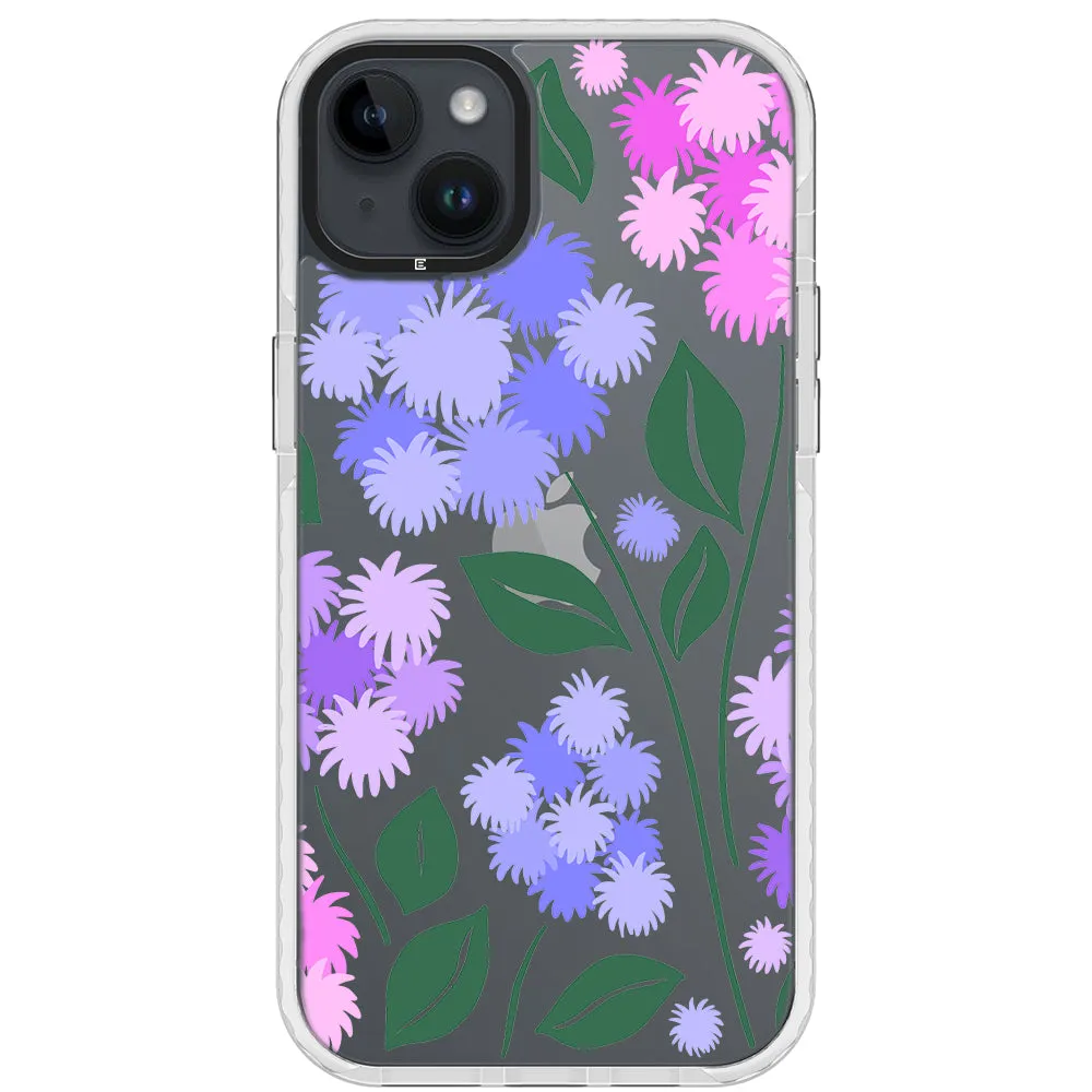 Ageratum Floral Impact iPhone Case