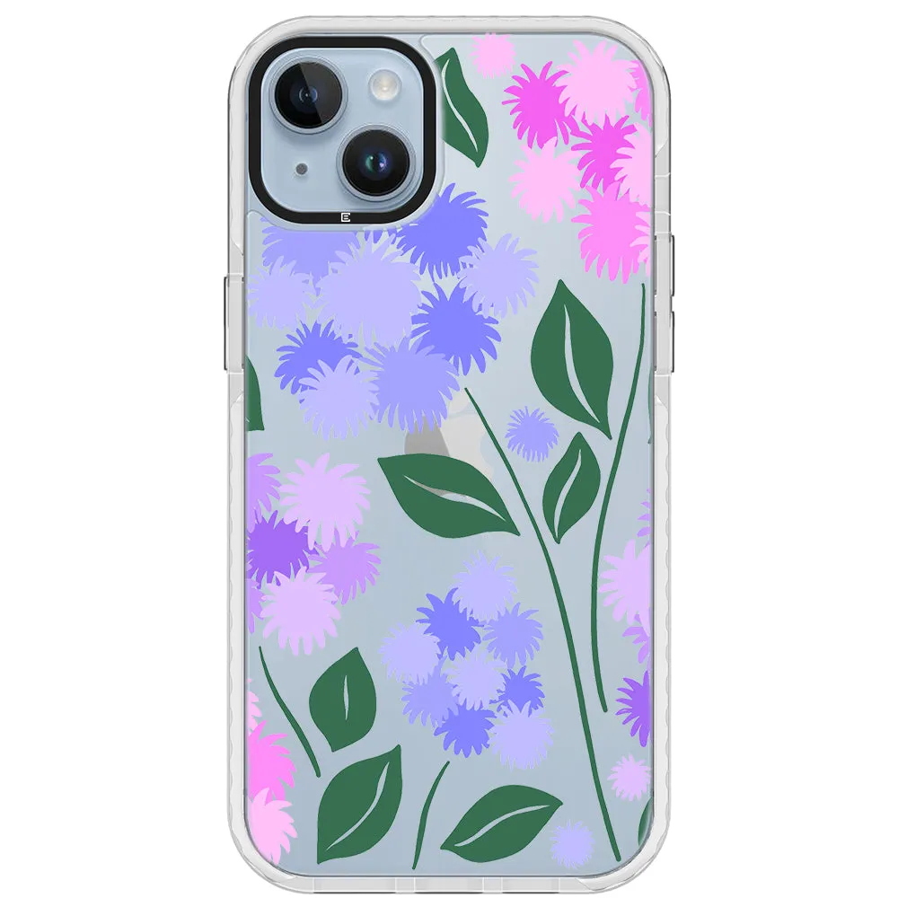 Ageratum Floral Impact iPhone Case