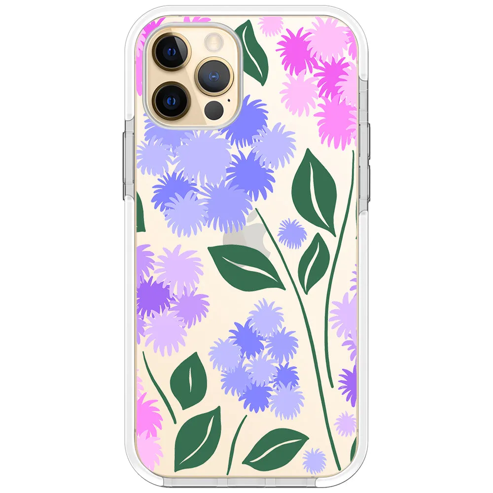 Ageratum Floral Impact iPhone Case