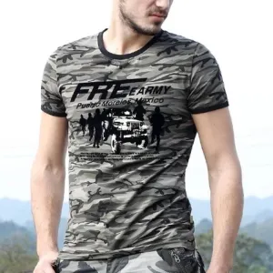 Army Printed Camouflage Summer Cotton Shirt