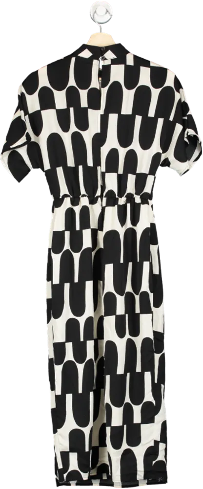 AX Paris Black & White Printed Dress UK 8