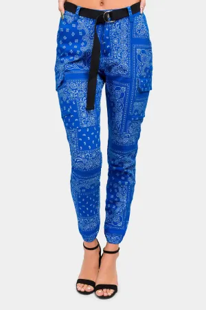 Bandana Paisley Cargo Joggers