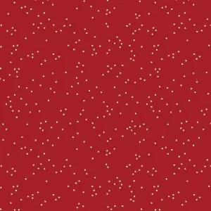 Barn Red - Blossoms - Quilting Cotton- 1/2 meter