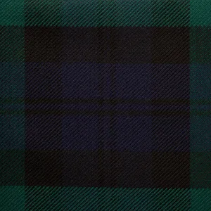 Black Watch Caledonian Tartan Check 100% Wool