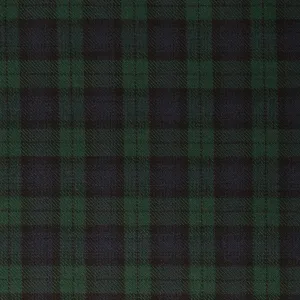 Black Watch Tharthan Tartan Check 65% Poly 35% Visc