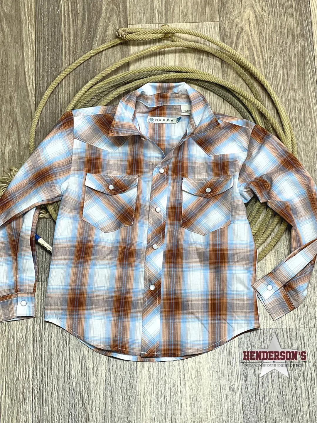 Boy's Butterscotch Plaid by Roper