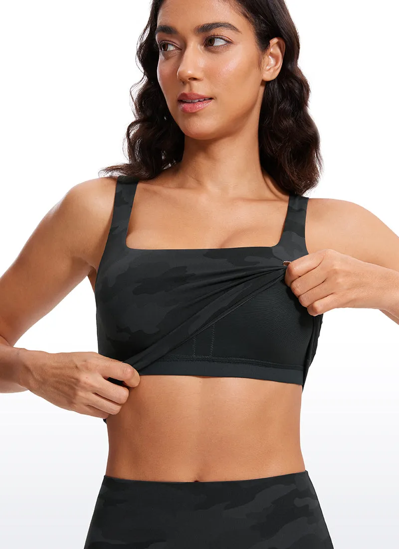 Butterluxe Square Neck Build-in Bra Tanks