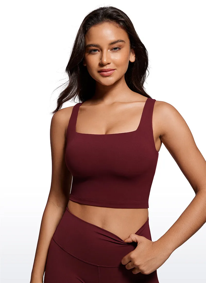 Butterluxe Square Neck Build-in Bra Tanks