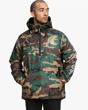 Camouflage Print Jacket with Kangaroo Pockets-Edyjk03184