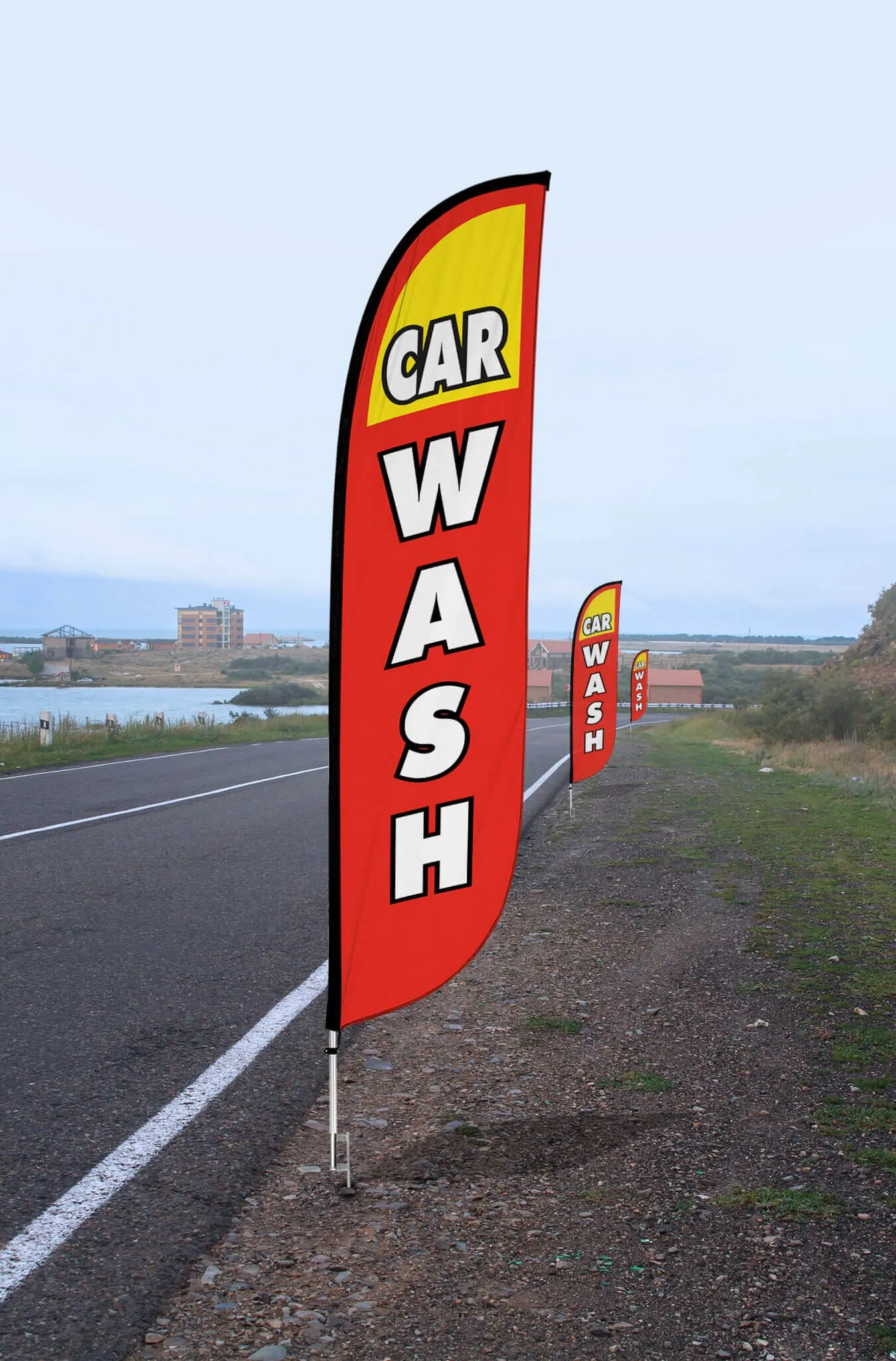 Car Wash Feather Flag