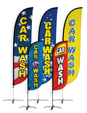 Car Wash Feather Flag