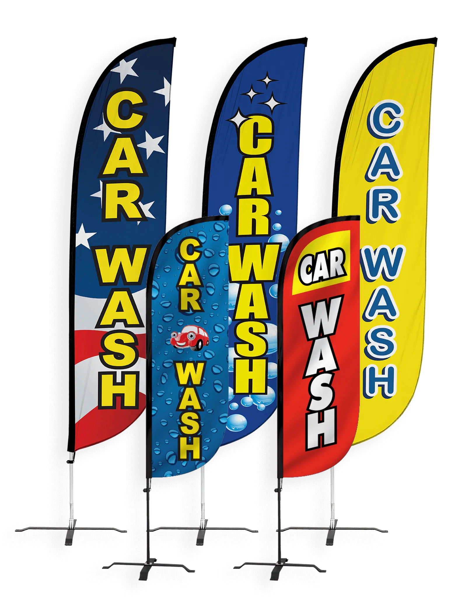 Car Wash Feather Flag