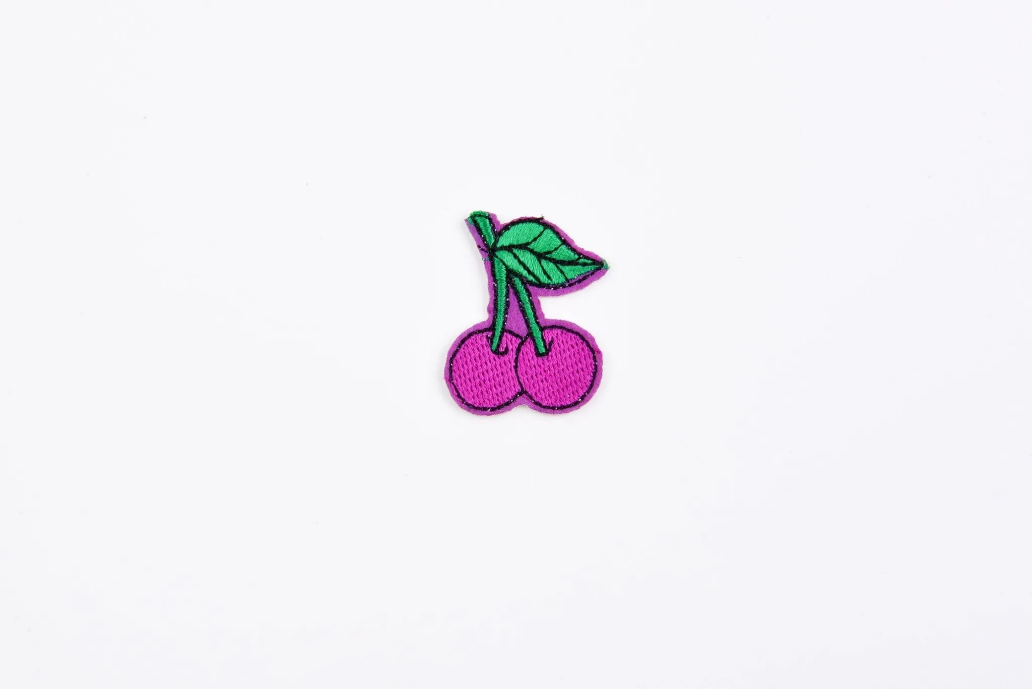 Cherry High-quality Patch  (2 Pieces Pack)  Sew on,   Embroidered patches.