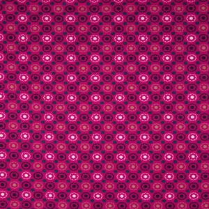 Circles - Organic Cotton Stretch Jersey - European Import - Fuchsia