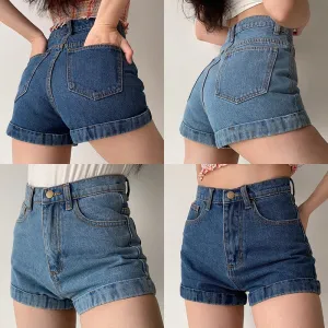 Classic Retro Denim Shorts