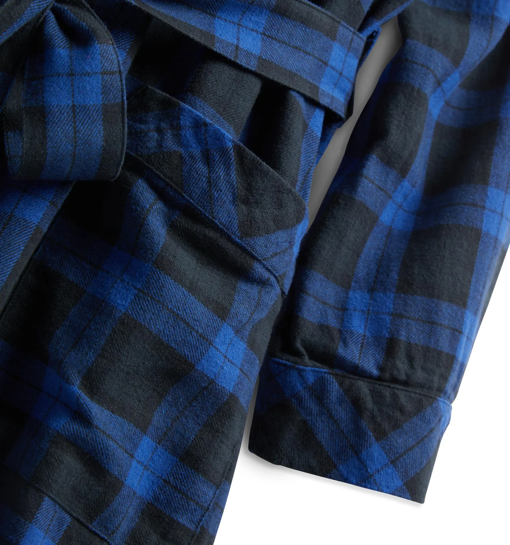 Cozy Flannel Robe - Midnight Plaid