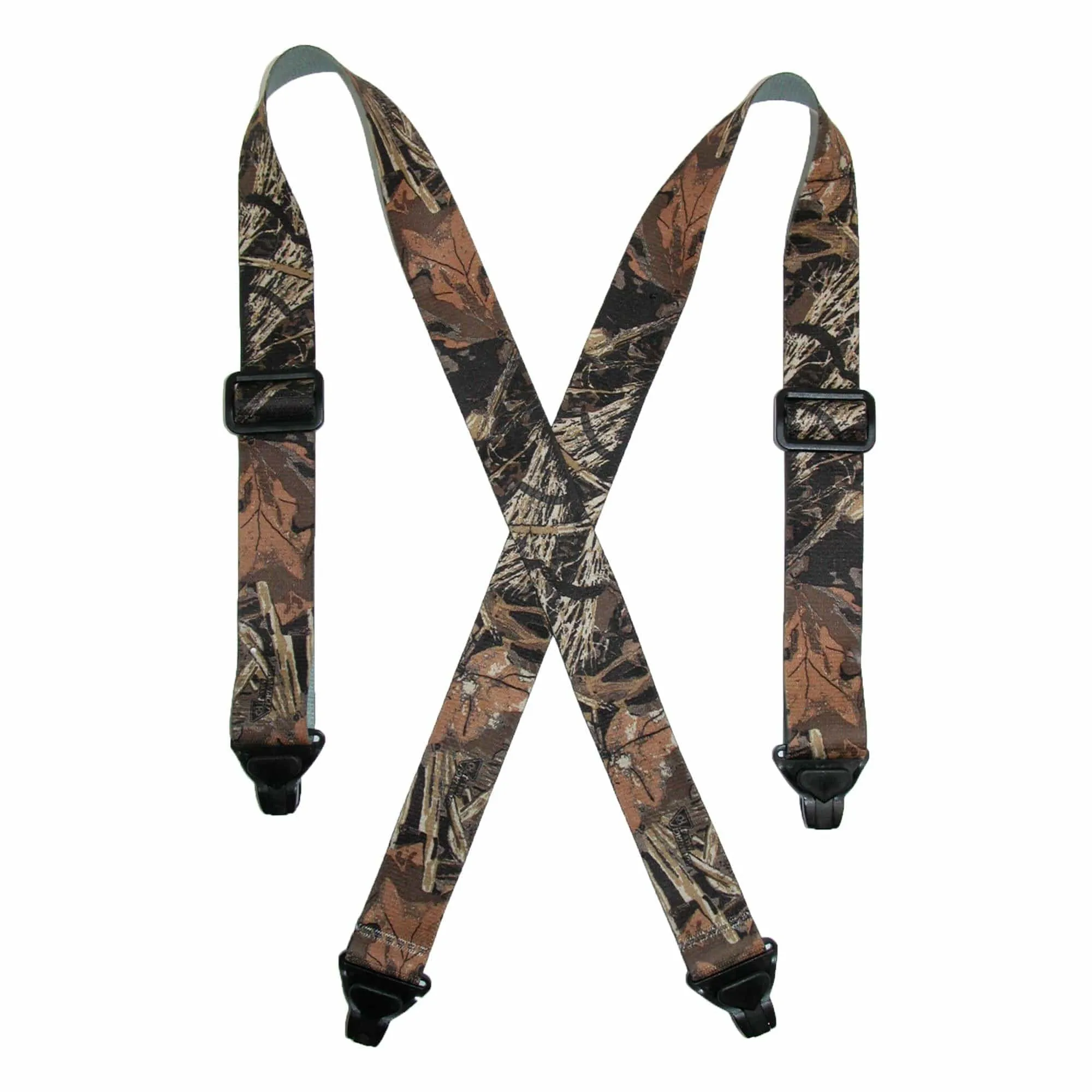 CTM® Men's Elastic TSA Compliant Camouflage Suspenders (Tall Available)