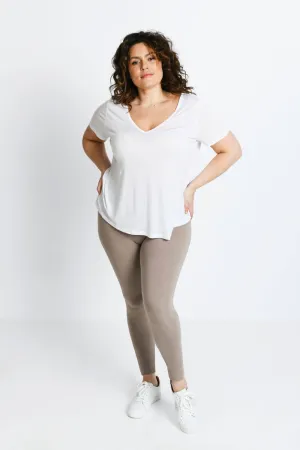 Curve Everyday High Waisted Leggings - Oatmeal Beige