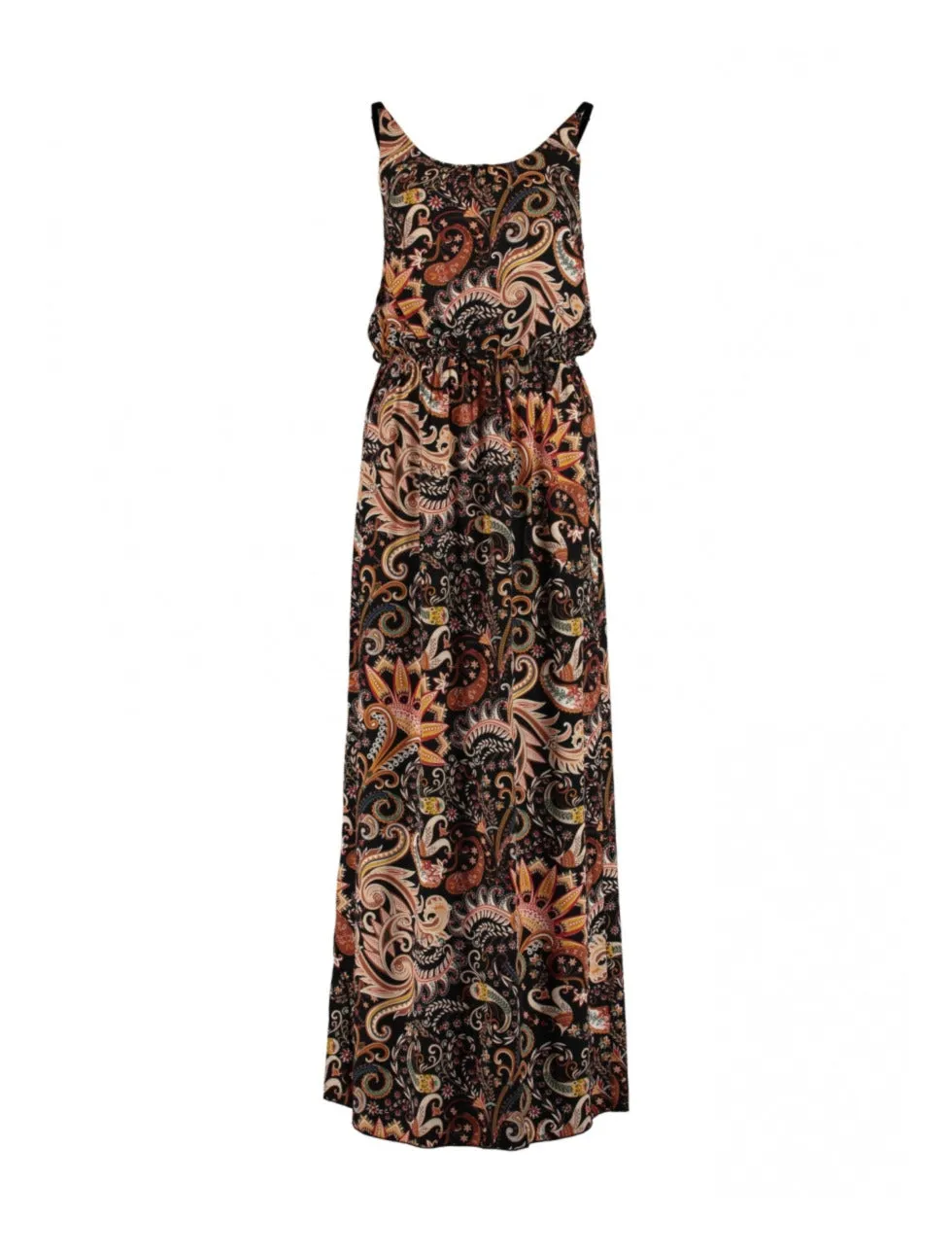 Doris Black Paisley Cami Maxi Dress