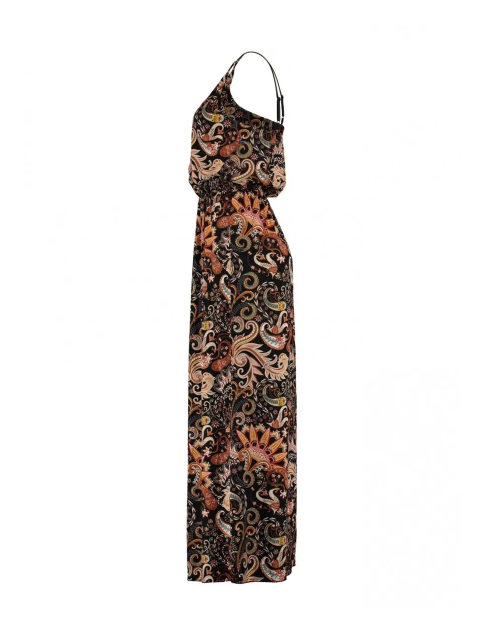 Doris Black Paisley Cami Maxi Dress