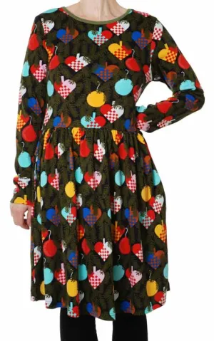 DUNS Adult LS Gathered Dress - Heart