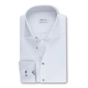 Fitted Body Casual White Contrast Shirt 684751 1501 000