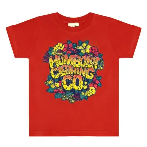 Floral Youth Tshirt Red