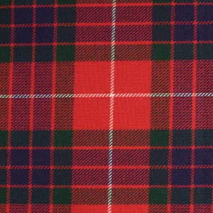 Fraser Red Tharthan Tartan Check 65% Poly 35% Visc