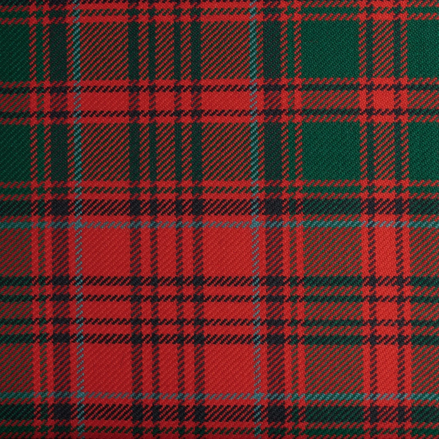 Grant Red Caledonian Tartan Check 100% Wool