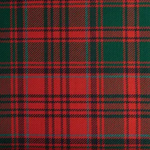 Grant Red Caledonian Tartan Check 100% Wool