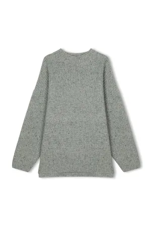 Grey Mist RWS Merino Wool Blend Knit Jumper