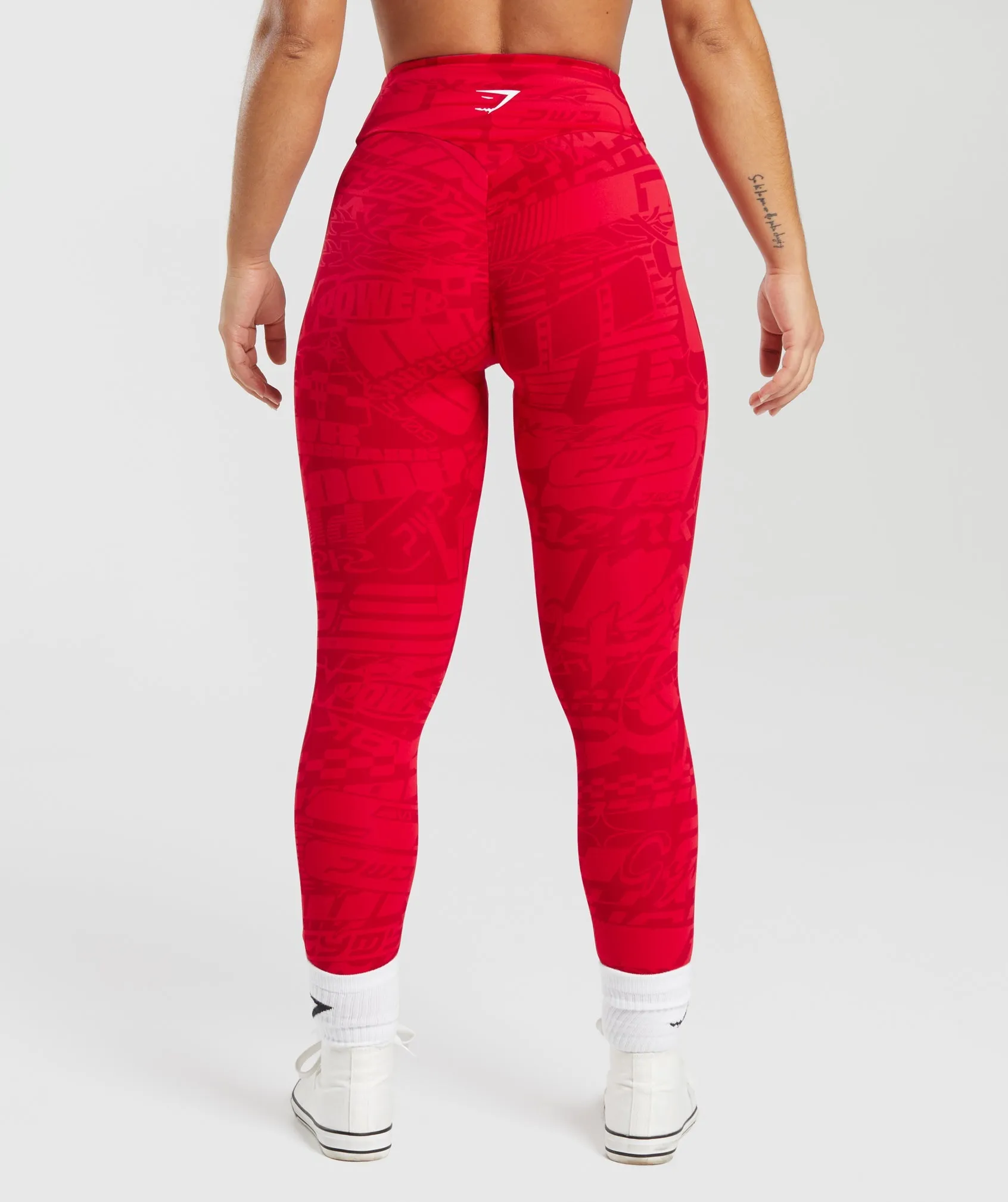 GS Power Regular Leggings - Zesty Red