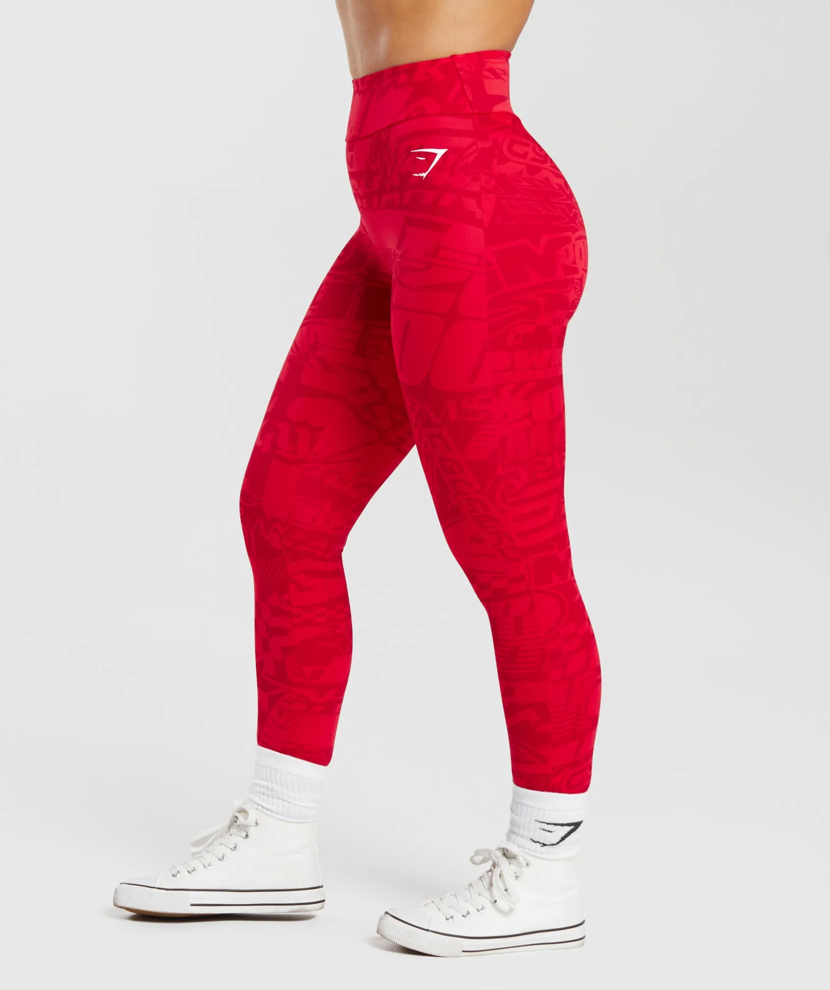 GS Power Regular Leggings - Zesty Red