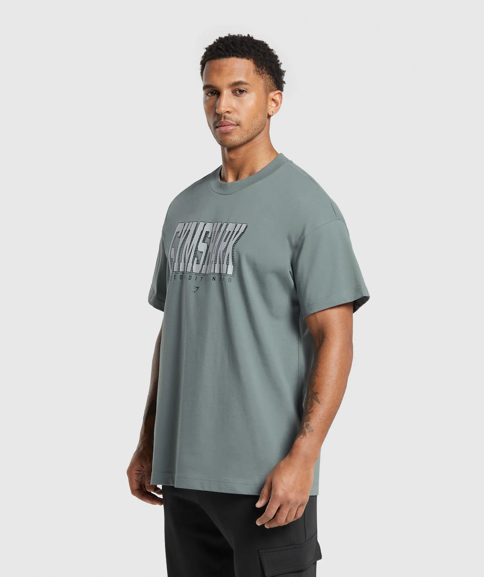 Gymshark Conditioning Graphic T-Shirt - Cargo Teal